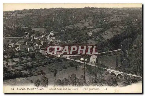 Ansichtskarte AK Alpes Mancelles Saint Leonard des Bois Vue generale