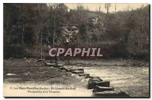 Cartes postales Les Alpes Mancelles Sarthe St Leonard des Bois Perspective d'un Chapelet