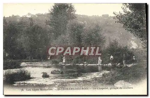 Ansichtskarte AK Les Alpes Mancelles St Leonard des Bois Le Chapelet groupe de rochers