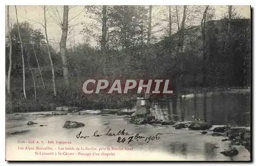 Ansichtskarte AK Les Alpes Mancelles les bords de la Sarthe pres le Moulin Neuf St Leonard a St Ceneri