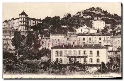 Cartes postales Hyeres Vue prise de l'Hotel des Palmiers