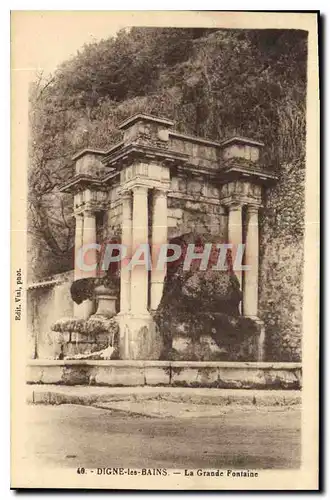 Cartes postales Digne les Bains La Grande Fontaine