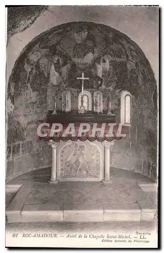 Cartes postales Roc Amadour Autel de la Chapelle Saint Michel