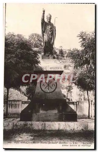 Cartes postales Roc Amadour Statue de Saint Martial