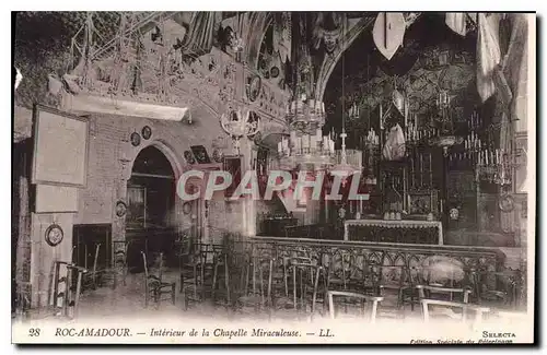 Ansichtskarte AK Roc Amadour Interieur de la Chapelle Miraculeuse