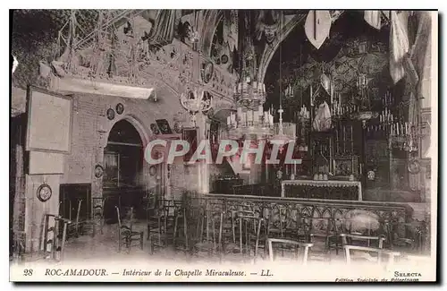 Cartes postales Roc Amadour Interieur de la Chapelle Miraculeuse