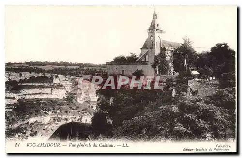 Cartes postales Roc Amadour Vue generale du Chateau