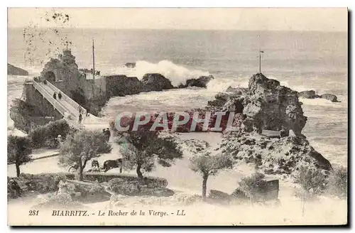 Cartes postales Biarritz Le Rocher de la Vierge