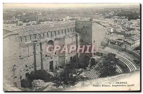 Cartes postales Orange Theatre Romain Ampitheatre profil