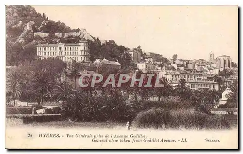 Ansichtskarte AK Hyeres Vue Generale prise de l'Avenue Godillot