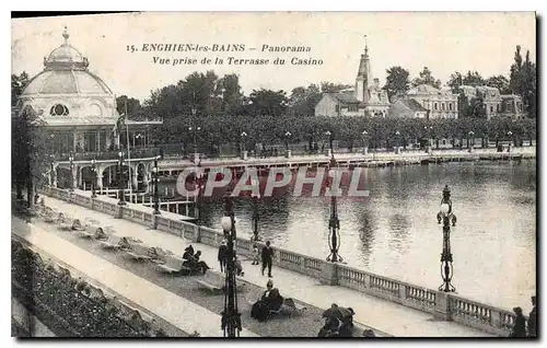 Cartes postales Enghien les Bains Panorama Vue prise de la Terrasse du Casino
