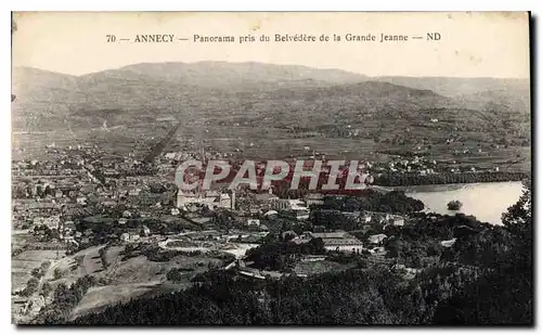 Ansichtskarte AK Annecy Panorama pris du Belvedere de la Grande Jeanne