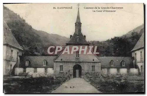 Cartes postales Dauphine Couvent de la Grande Chartreuse La Cour d'Honneur