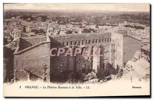 Cartes postales Orange Le Theatre Romain et la Ville