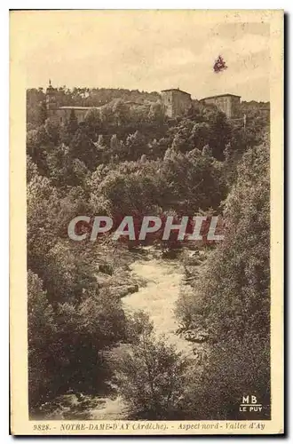 Cartes postales Notre Dame d'Ay Ardiche Aspect nord Valley d'Ay