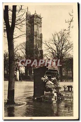 Ansichtskarte AK Paris En Flanant La Tour St Jacques