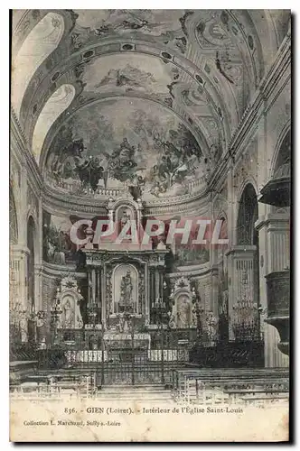 Cartes postales Gien Loiret Interieur de l'Eglise Saint Louis