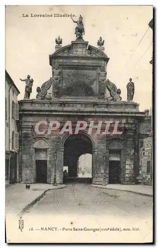 Cartes postales Nancy Porte Saint Georges XVII siecle