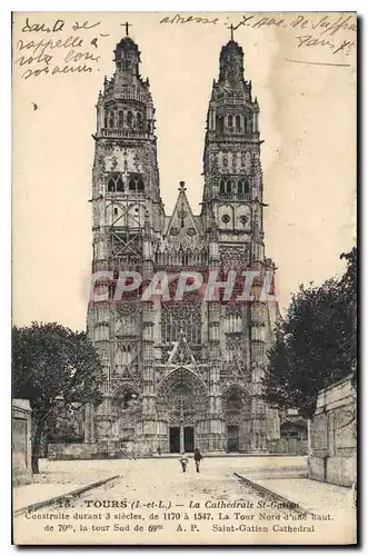 Cartes postales Tours L et L La Cathedrale St Gatign