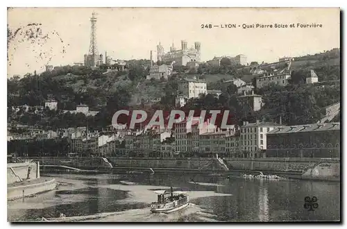 Ansichtskarte AK Lyon Quai Pierre Soize et Fourviere