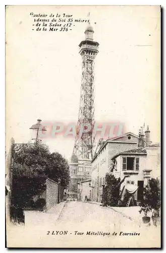 Cartes postales Lyon Tour Metallique de Fourviere