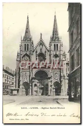 Ansichtskarte AK Lyon Eglise Saint Nizier