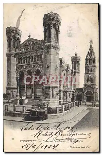 Ansichtskarte AK Fourviere L'Ancien Sanctuaire et la Basilique