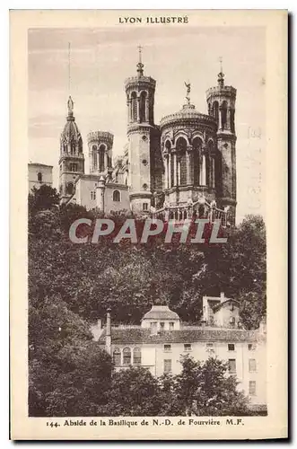 Cartes postales Lyon Illustre Abside de la Basilique de ND de Fourviere