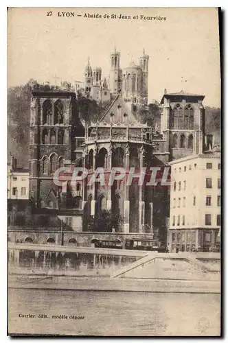 Cartes postales Lyon Abside de St Jean et Fourviere