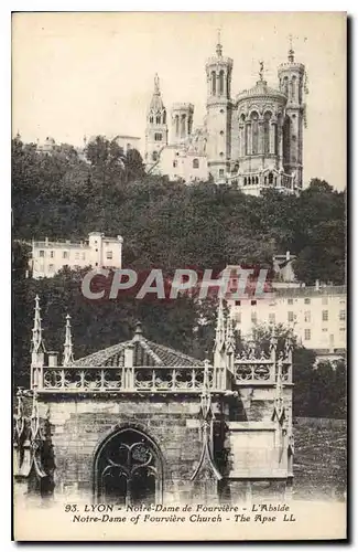 Cartes postales Lyon Notre Dame de Fourviere L'Abside Notre Dame