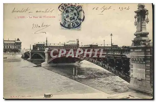 Ansichtskarte AK Lyon Le Pont de l'Universite