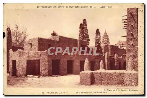 Ansichtskarte AK Exposition Coloniale Internationale Paris 1931 Palais de LAOF Les Boutiques Soudanaises