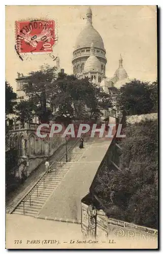 Ansichtskarte AK Paris XVIII Le Sacre Coeur