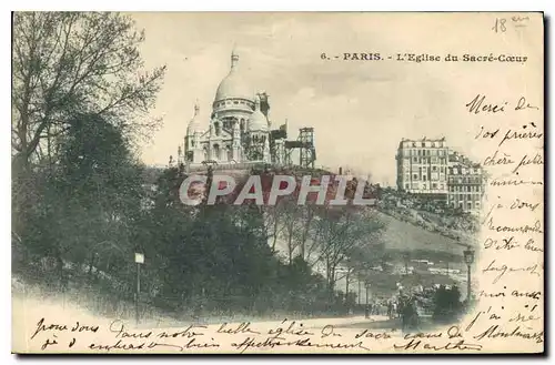 Cartes postales Paris L'Eglise du Sacre Coeur