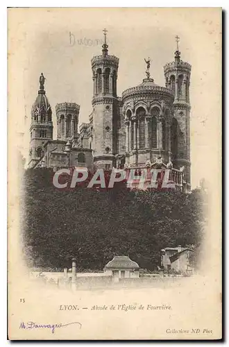 Ansichtskarte AK Lyon Abside de L'Eglise de Fourviere