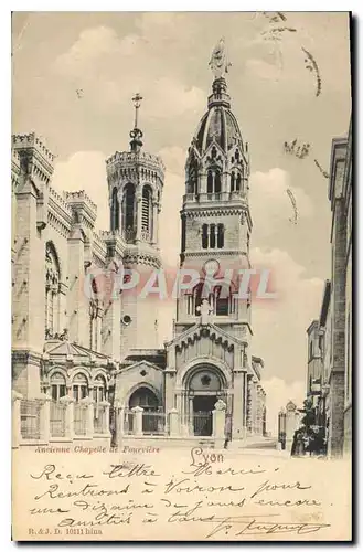 Cartes postales Lyon Ancienne Chapelle de Fourviere