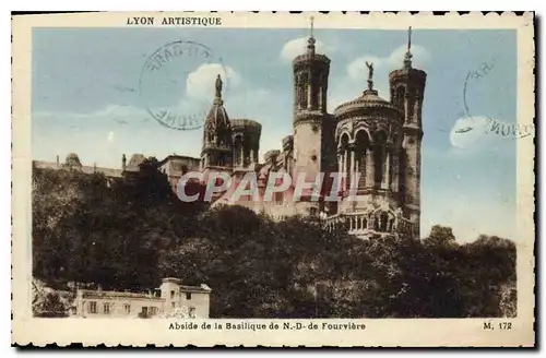 Ansichtskarte AK Lyon Artistique Abside de la Basilique de ND de Fourviere