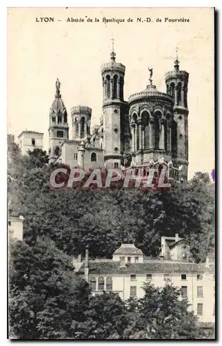 Ansichtskarte AK Lyon Abside de la Basilique de ND de Fourviere