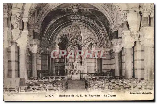 Ansichtskarte AK Lyon Basilique de ND de Fourviere La Crypte