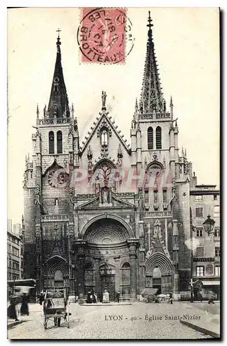 Cartes postales Lyon Eglise Saint Nizier