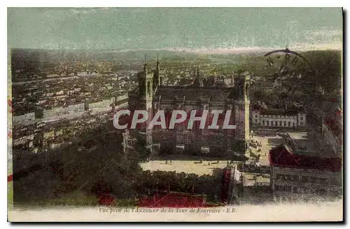 Cartes postales Lyon Vue prise de l'Ascenseur de la Tour de Fourviere