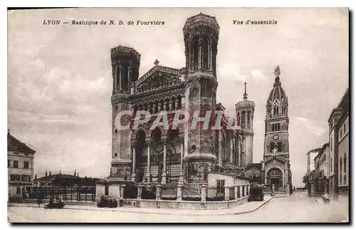 Ansichtskarte AK Lyon Basilique de ND de Fourviere Vue d'ensemble