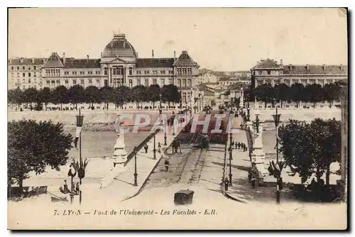 Ansichtskarte AK Lyon Pont de l'Universite Les Facultes