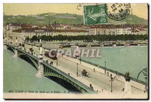 Ansichtskarte AK Lyon Pont du Midi sur le Rhone