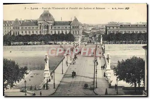 Cartes postales Lyon Pont de l'Universite et Faculte des Lettres et Sciences