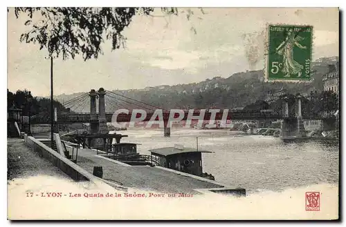 Ansichtskarte AK Lyon Les Quais de la Saone Pont du Midi