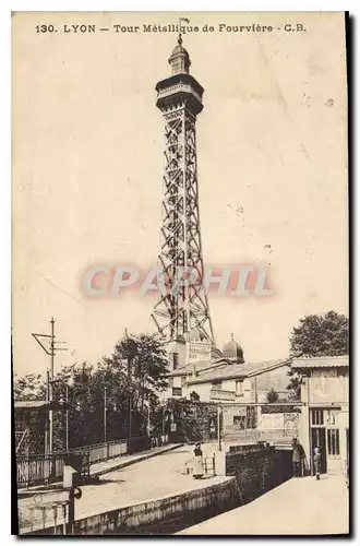 Cartes postales Lyon Tour Metallique de Fourviere C B