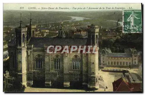 Ansichtskarte AK Lyon Notre Dame de Fourviere Vue prise de l'Ascenseur de la Tour de Fourviere LL