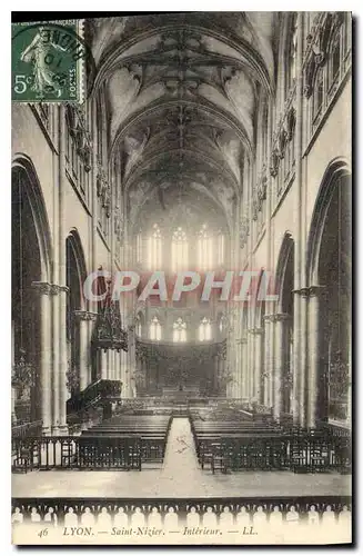 Cartes postales Lyon Saint Nizier Interieur L L