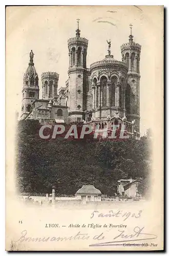 Ansichtskarte AK Lyon Abside de l'Eglise de Fourviere